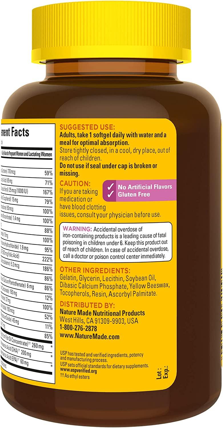 Nature Made Prenatal Vitamin 110 Capsules