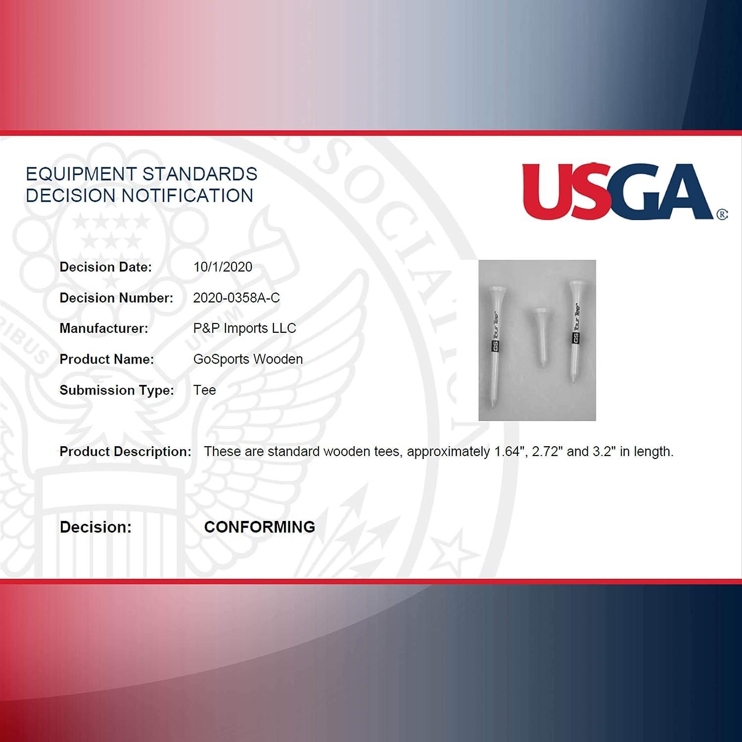 GoSports XL Golf Tees - 200 Player's Pack - 3.25 Inch Premium