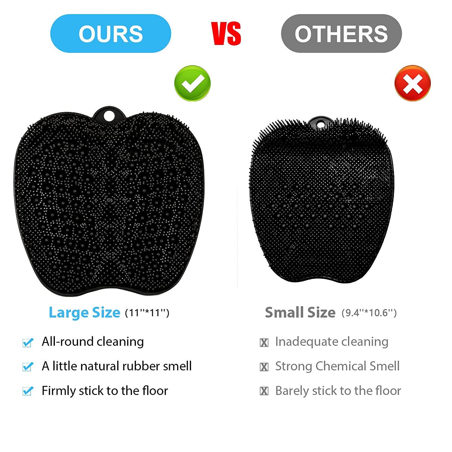 HONYIN XL Size Large Shower Foot Scrubber Mat Cleans,Exfoliation