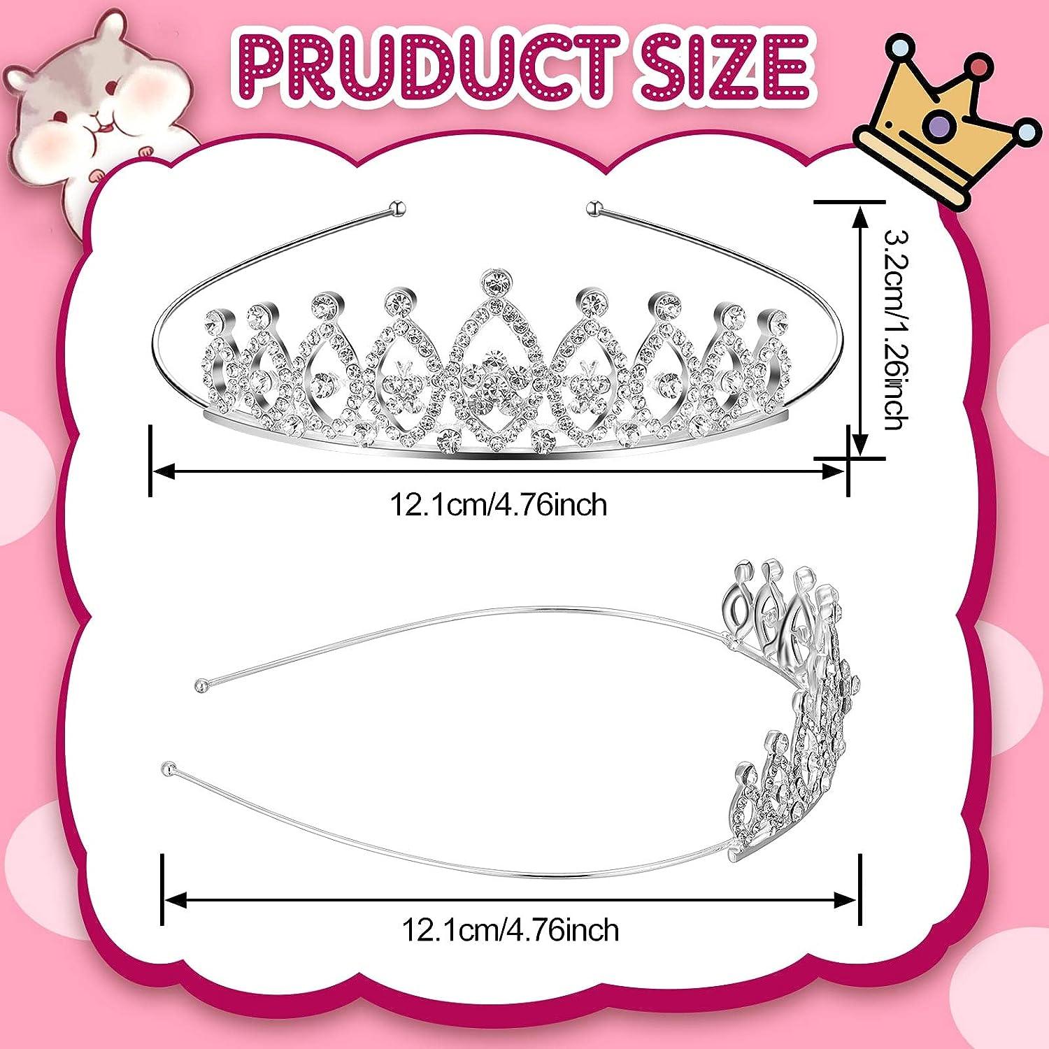 Girls Crystal Tiara Crown Headband Set - 24 Pieces Rhinestone Princess  Tiaras for Wedding, Prom, Birthday Party - Silver Heart Design - Hair  Jewelry - 12 Styles | Buy Now with Express International Delivery |  GoSupps.com