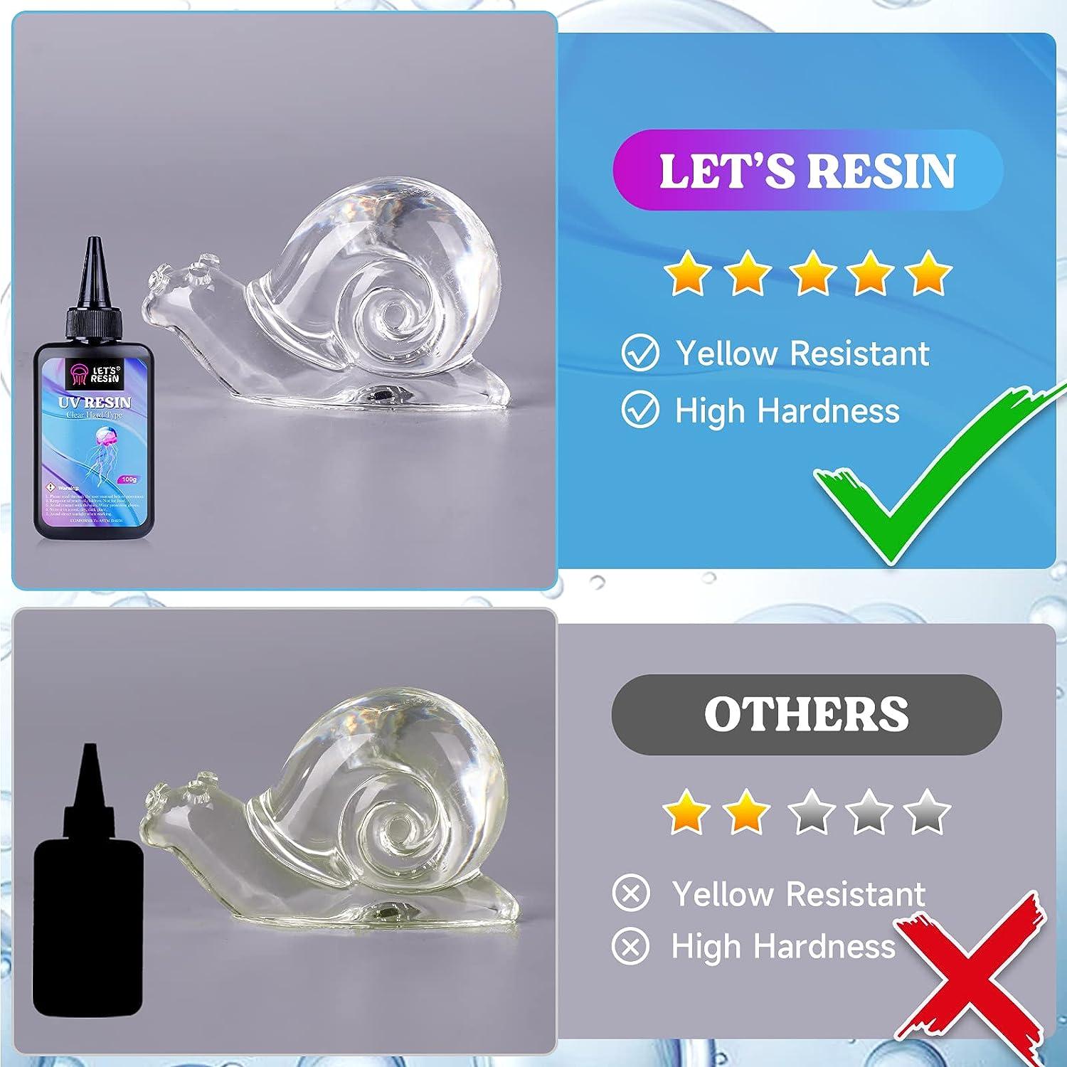 LET'S RESIN UV Resin 200g Crystal Clear Ultraviolet Epoxy Resin Quick