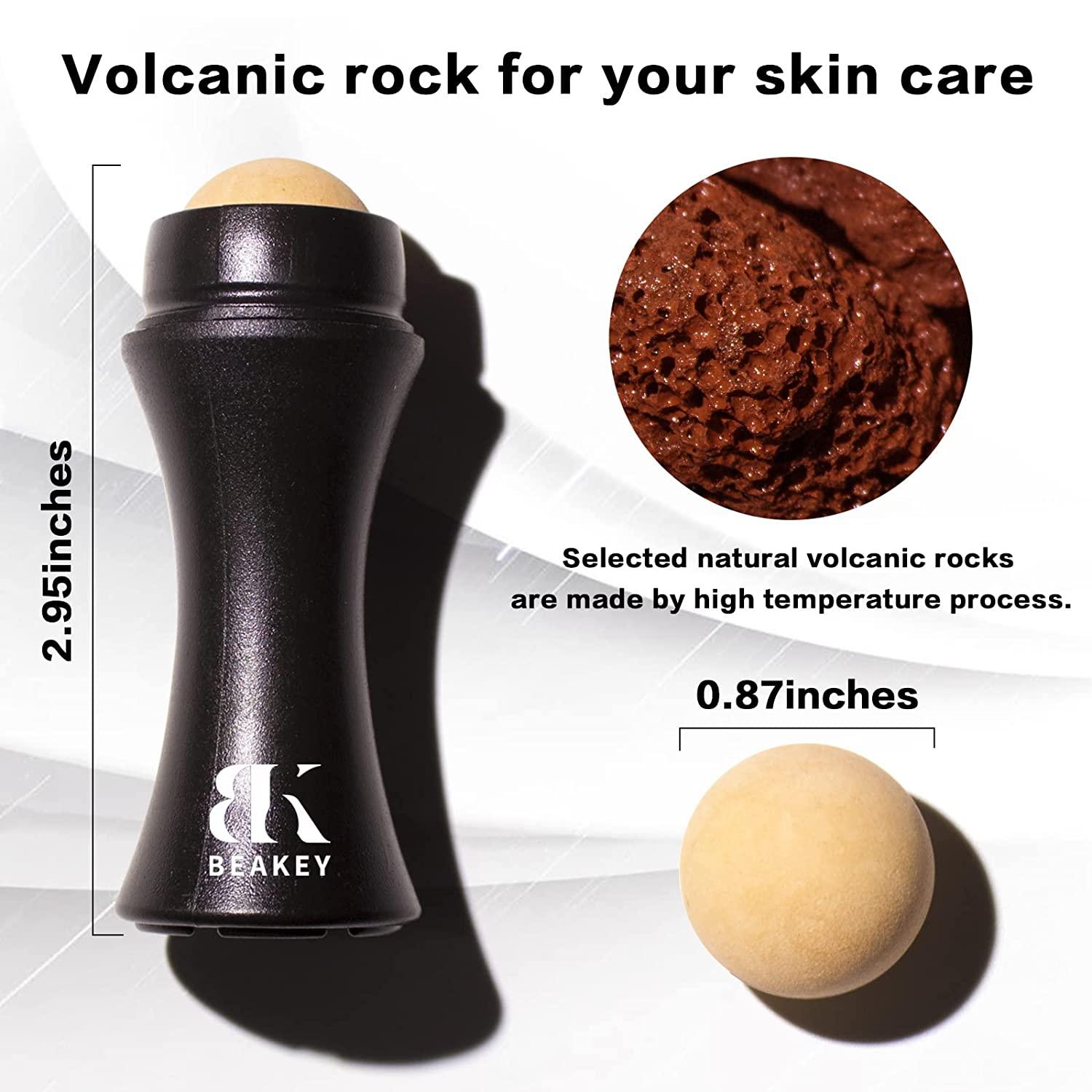 Oilabsorbing Volcanic Roller with Two Replaceable Volcanic Balls