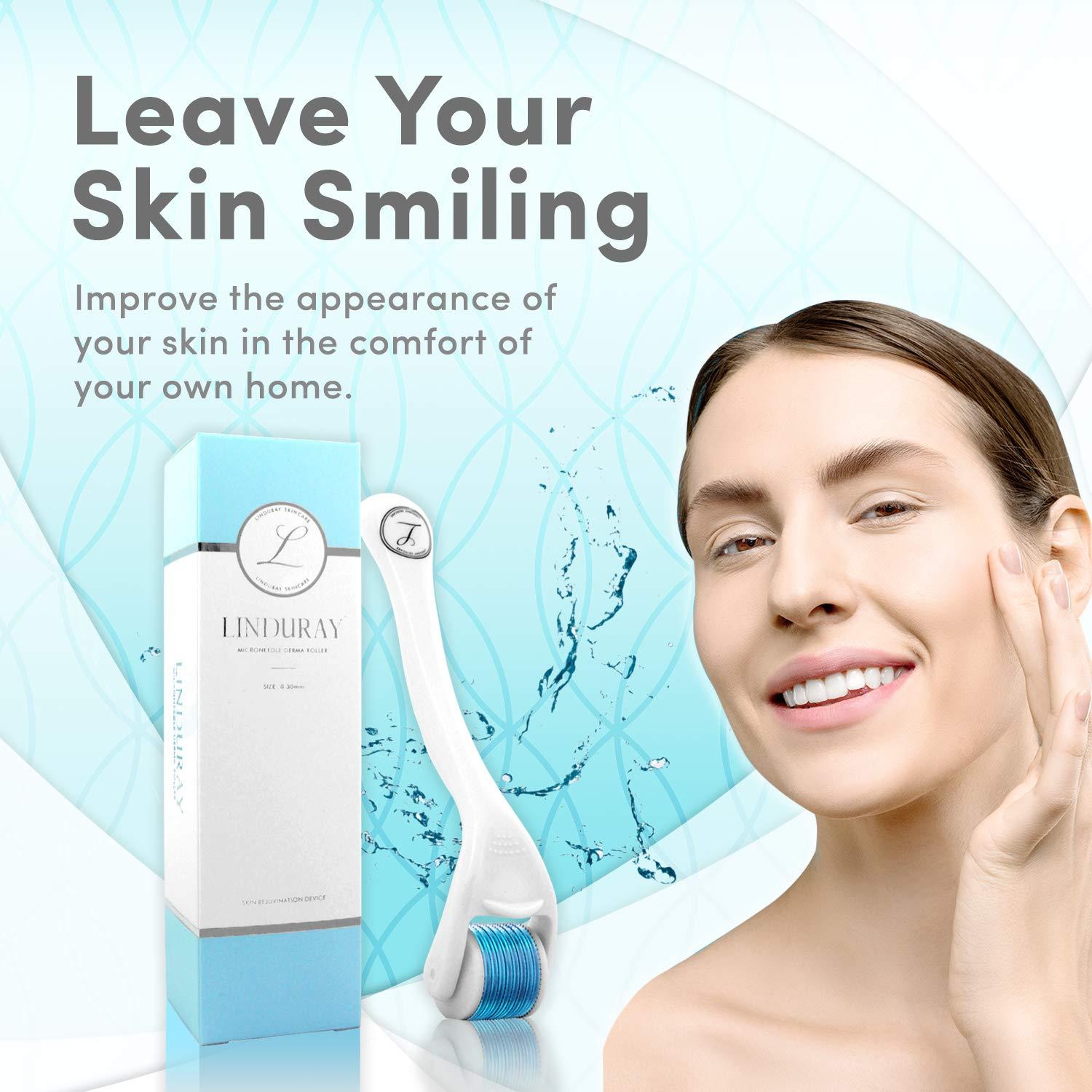 Microneedling Derma Roller Kit for Face, Body, Hair & Beard Micro 540