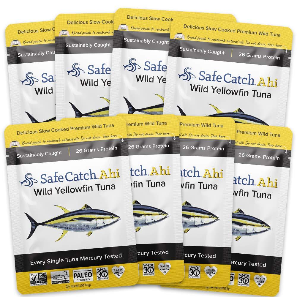 Safe Catch Ahi Wild Yellowfin Tuna Fish Pouch, Lowest Mercury, Every