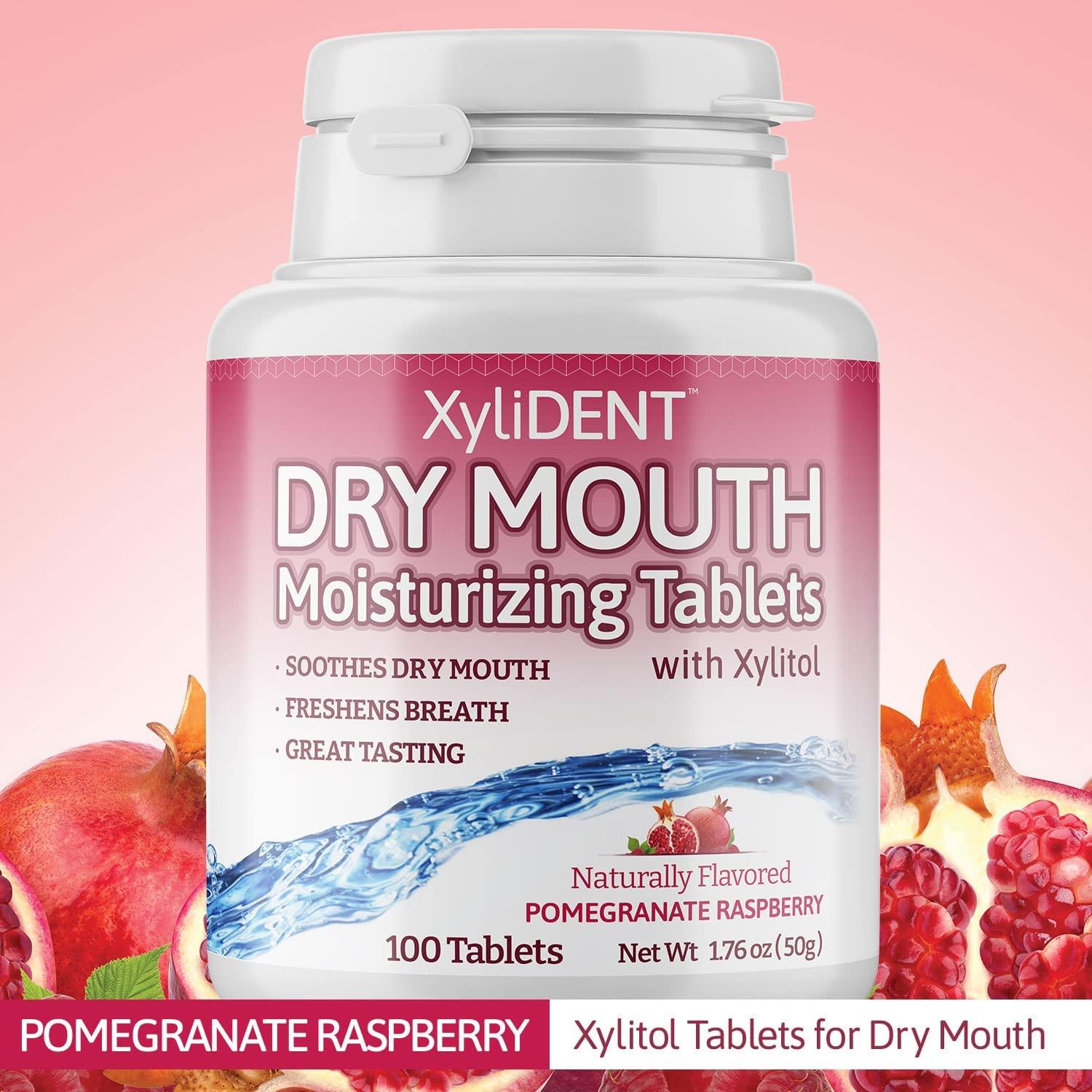 XyliDENT Xylitol Tablets for Dry Mouth Relief Stimulates Saliva