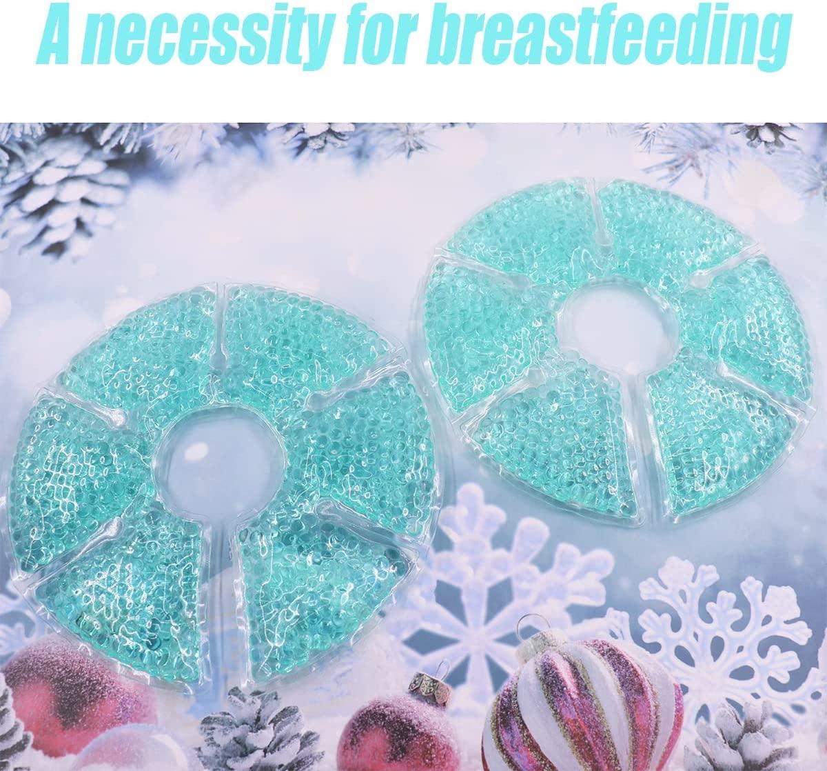  Breast Therapy Pads Breast Ice Pack, Hot Cold Breastfeeding  Gel Pads, Boost Milk Let-Down with Gel Packs, Blue,2 Count… (Blue) : Baby