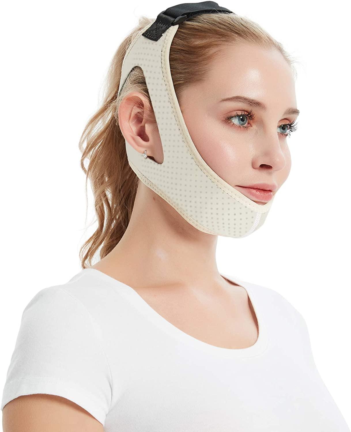 Adjustable AntiSnoring Chin Strap for CPAP Users Stopper Sleep Aid
