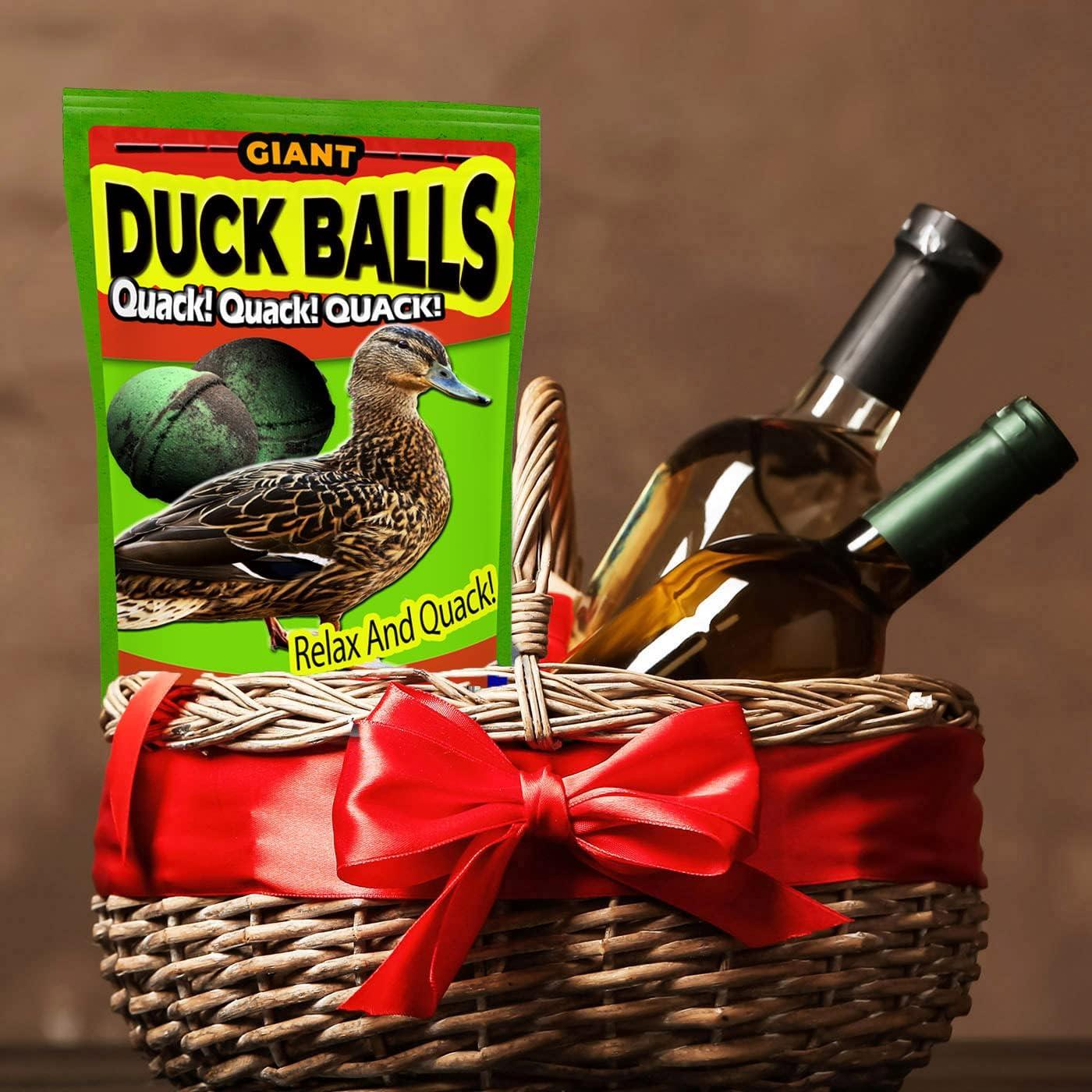 Giant Duck Balls Bath Time Adventure Kit - Funny Gift for Hunters - Duck  Hunting Gifts for Men - Stocking Stuffer Hilarious Gag Gift Adult Gift  Baskets Dirty Santa Bath Bomb Bath Time