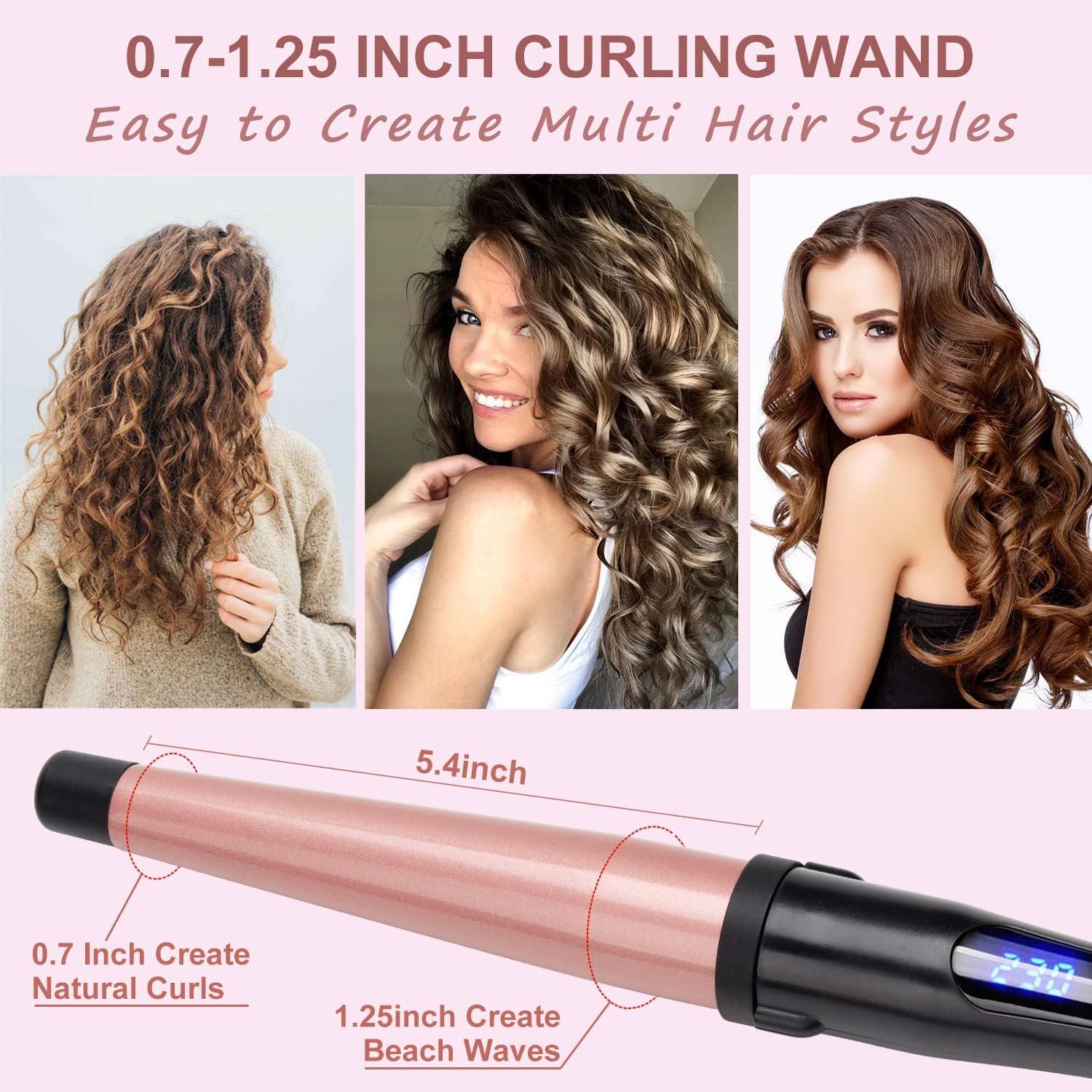 Hair Curling Wand 19-32MM Tapered Curling Iron Professional