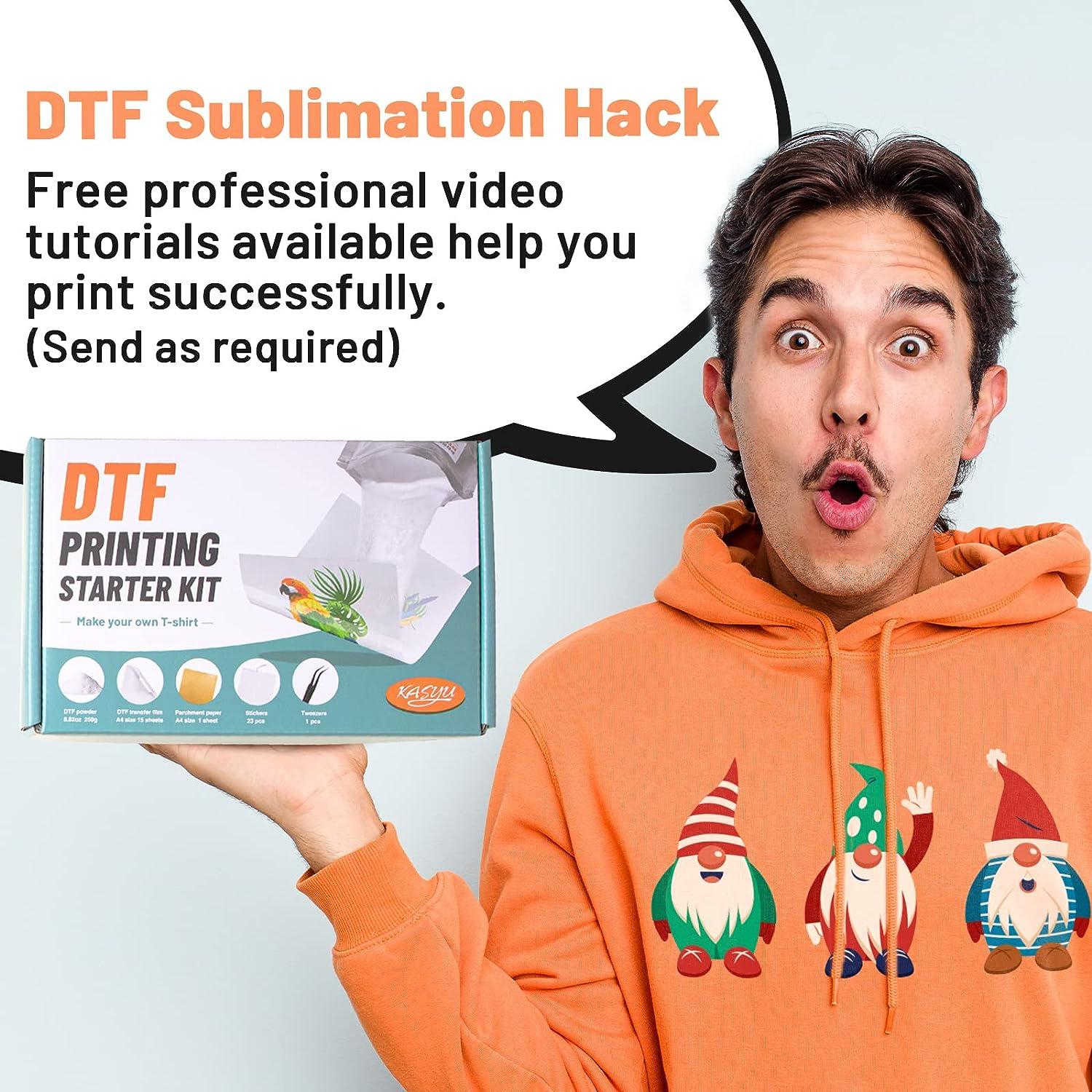 DTF Powder Film Kit for Sublimation & DTF Printer,23Pcs Sensor