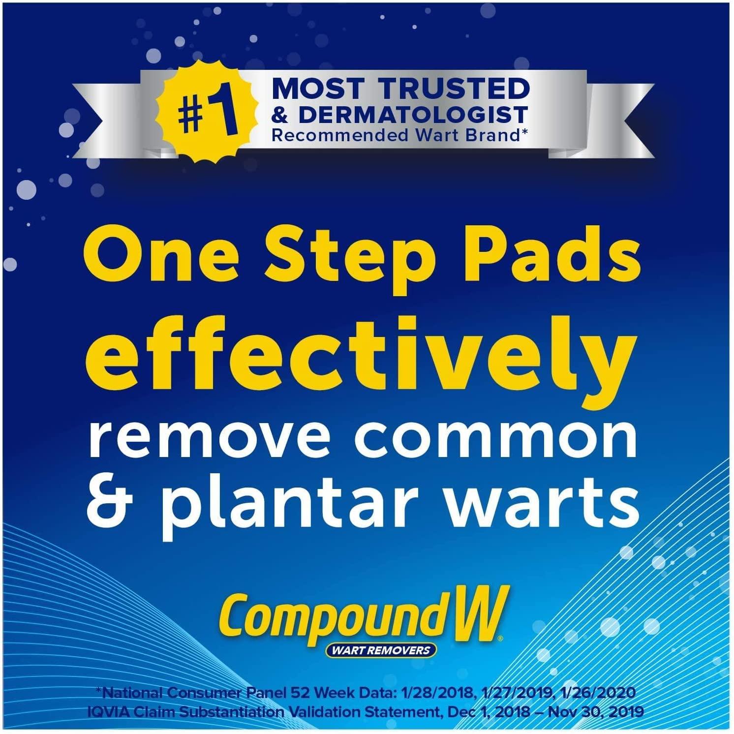 Compound W Wart Remover Maximum Strength One Step Pads, 14 Medicated