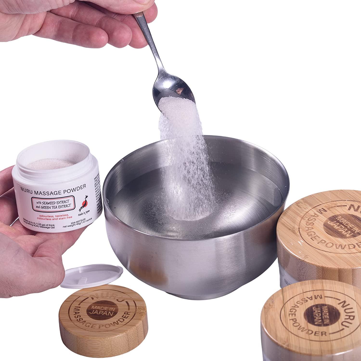 Nuru Massage Gel Therapy Powder 40g Seaweed & Green Tea Made in