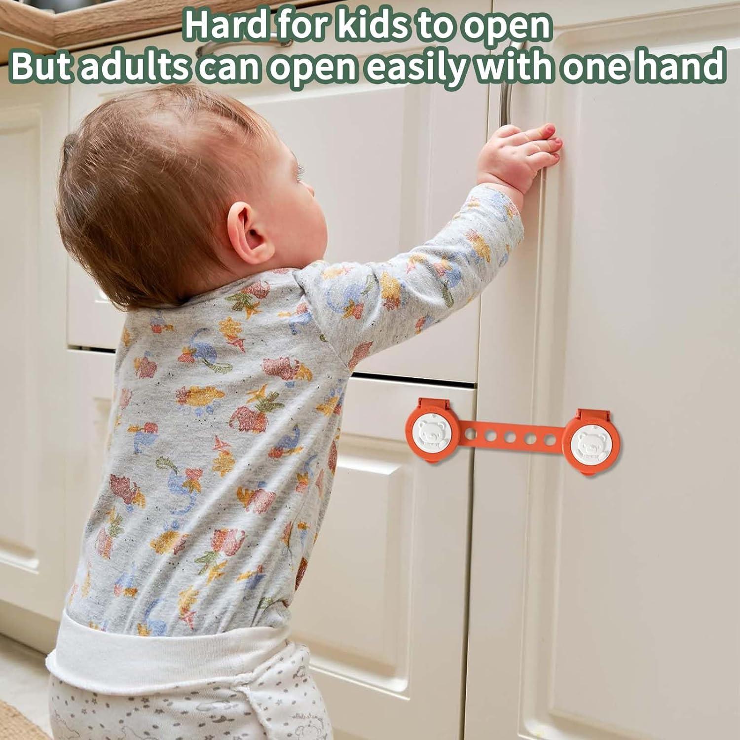 Cupboard Locks for Children Child Safety Cupboard Locks 6PCS Clamshell