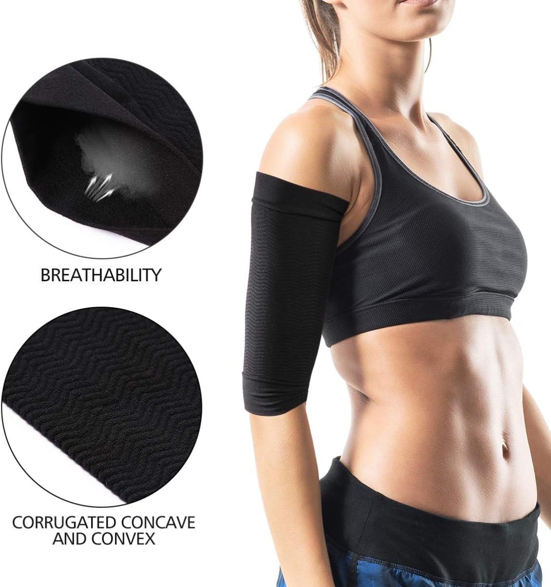 LIOOBO 2 Pairs Lymphedema Arm Sleeve Post Mastectomy Compression Sleeve