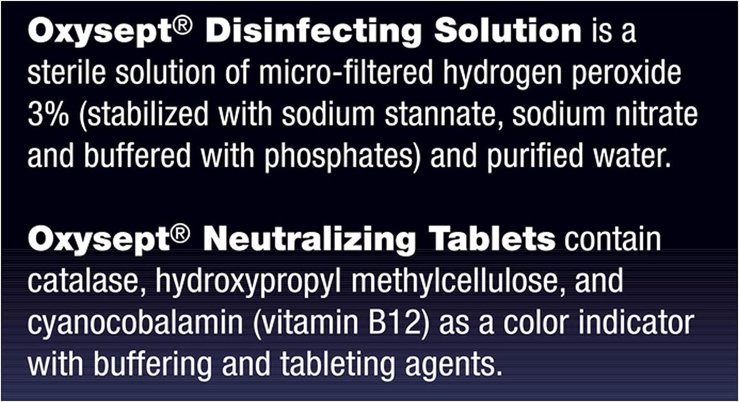 Oxysept Disinfecting Solution Neutralizer Ultracare Formula, 12 oz. (1