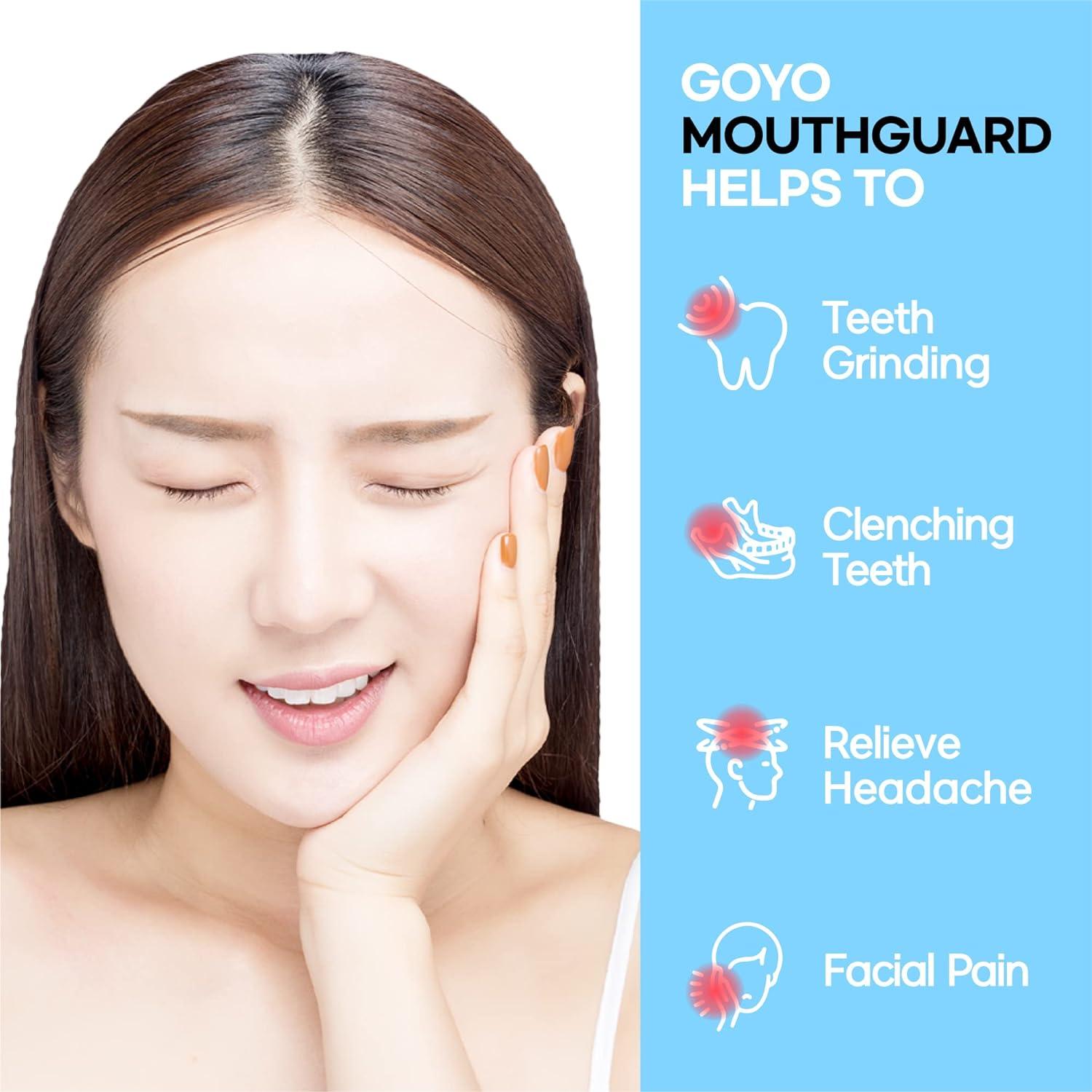 2pcs Set Mouth Guard for Grinding and Clenching Teeth at Night Sleep