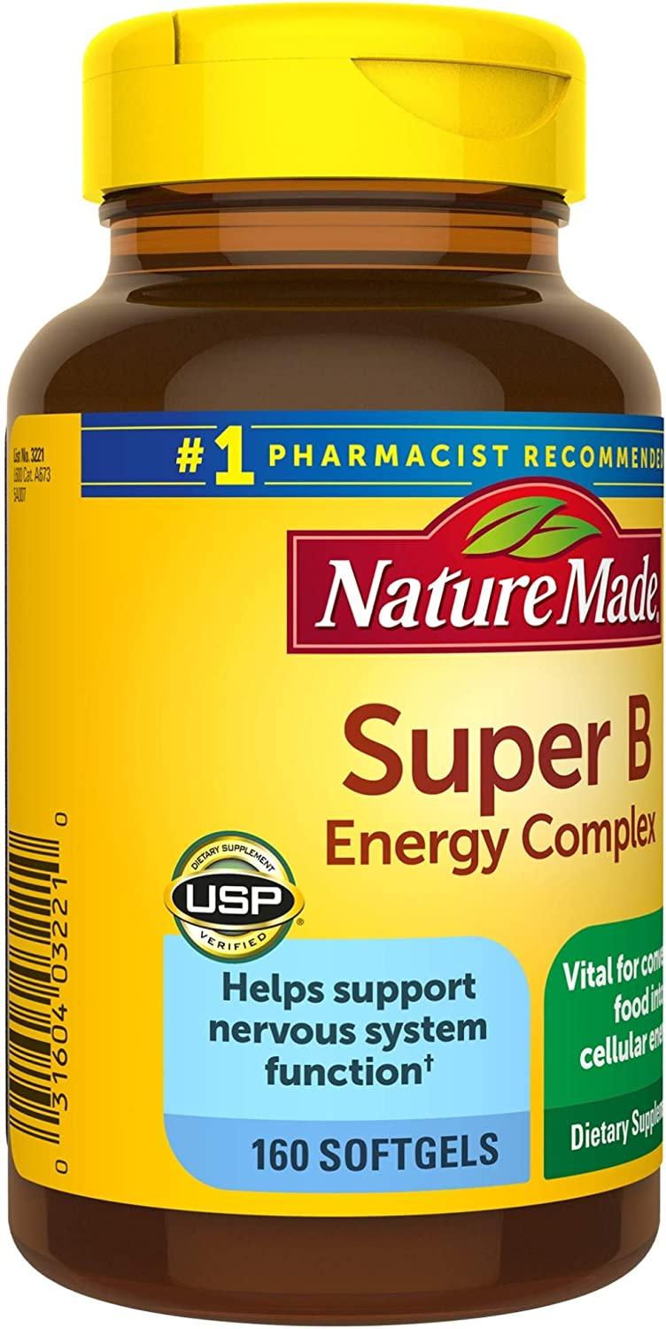 Nature Made Super B Energy Complex Softgels Brain Cell Function