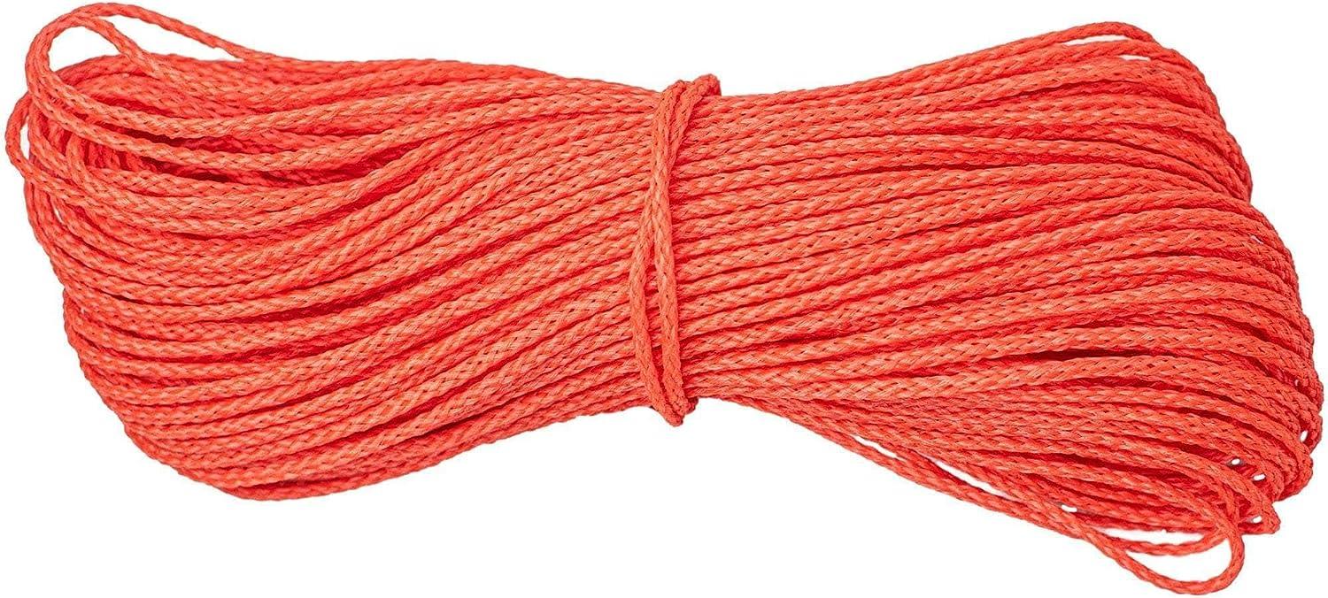 SGT KNOTS Polyethylene Arborist Throw Line Rope - Tree Guide Rope - 1/8  inches for Outdoor Use Orange (150ft) - Polyethylene Line for Tree Climbing  150 ft