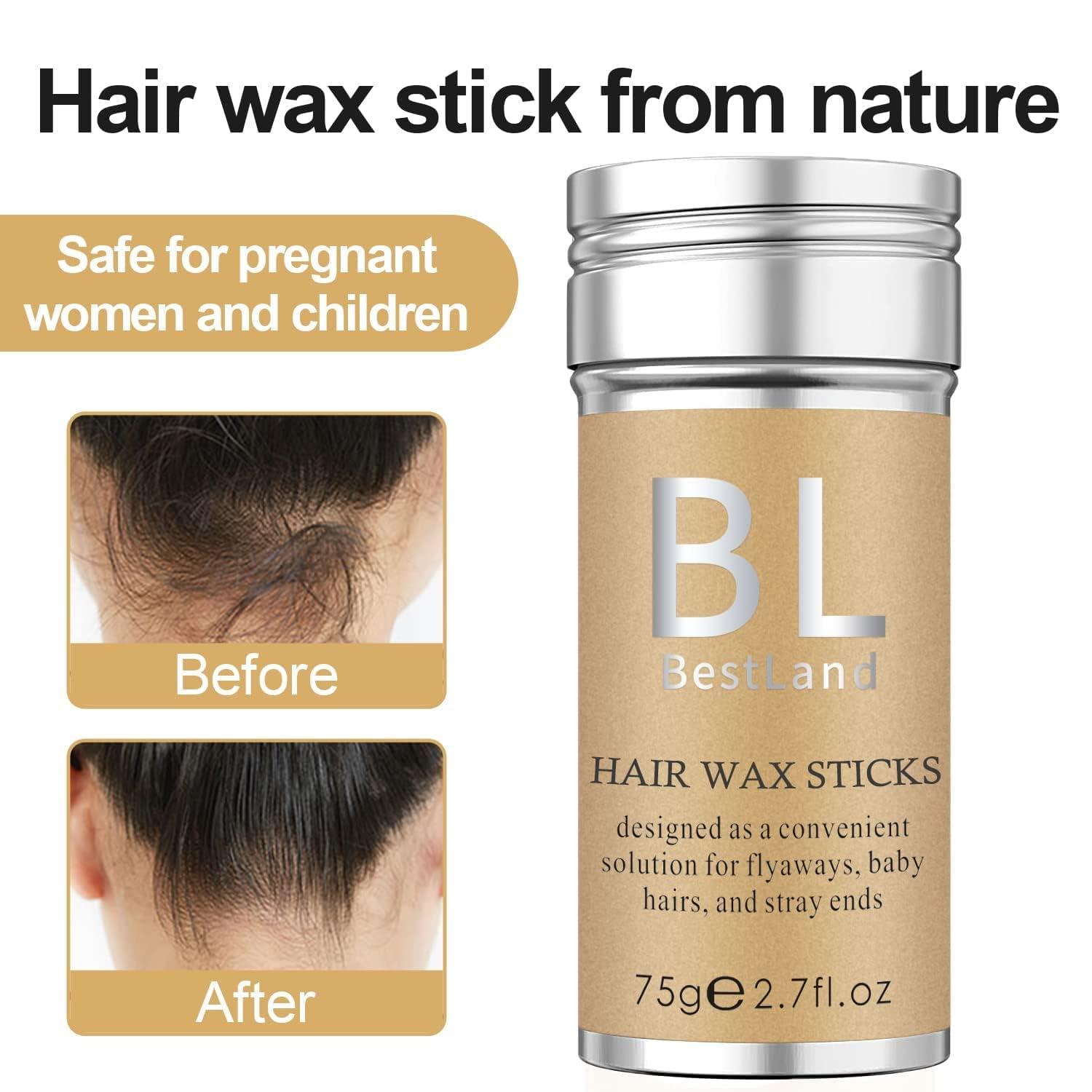 BestLand Hair Wax Stick NonGreasy Styling Wax for Edge Control and