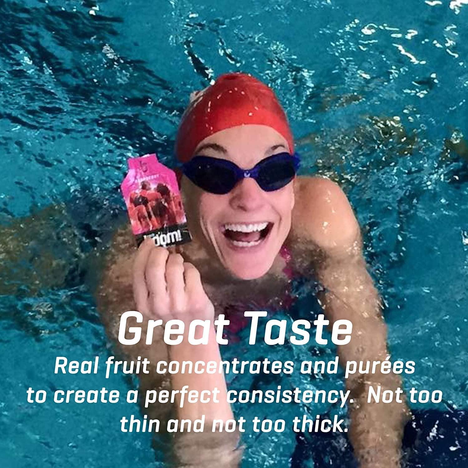 Boom Nutrition Carb Boom Energy Gel Variety Pack FruitFlavored Workout Gel for Cycling and