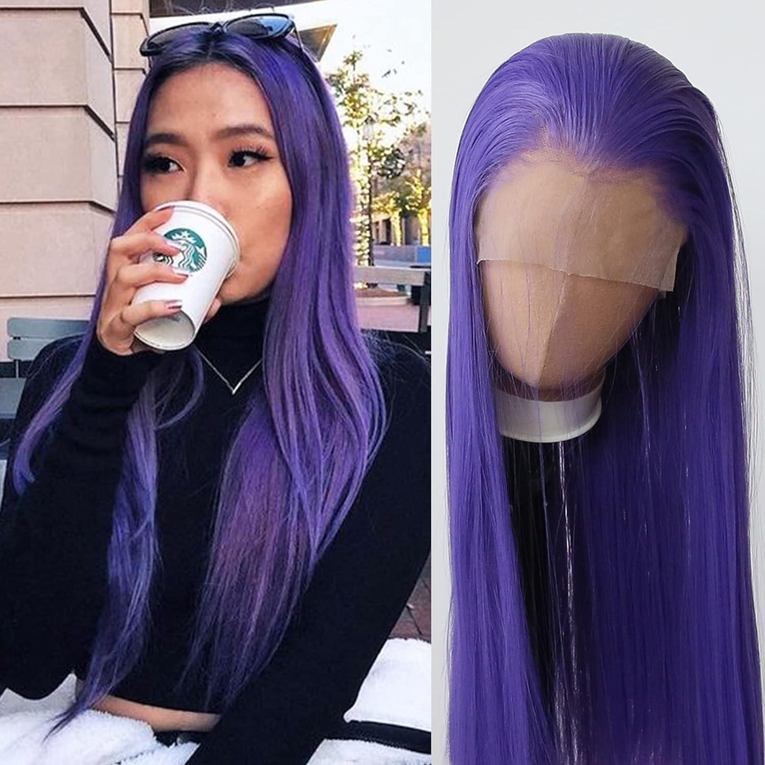 Dark Purple Straight Hair Hair Color For Straight Hair Balayage