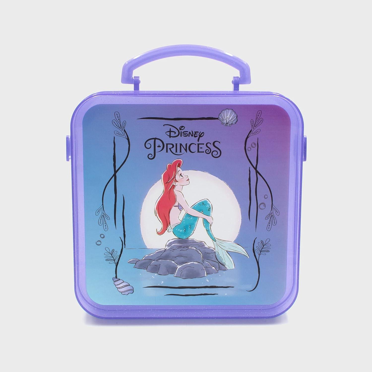Disney Princess Little Mermaid Girls Collectible Gift box Bundle - Includes Lunch  Box Headband Bracelets Hair Clips Sunglasses Stickers and Pouch Great gift  box for girls Blue