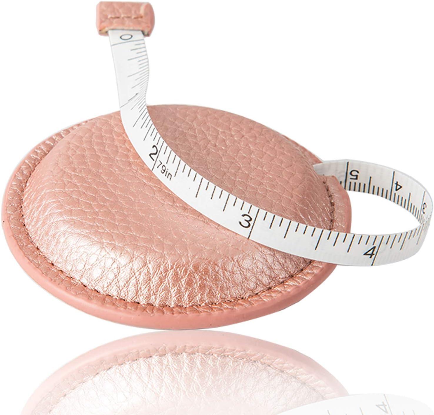 2 Pack Tape Measure for Body Measuring 79Inch/2Meters Retractable Tape  Measure for Body Fabric Sewing Tailor Cloth Knitting Craft Measurements  Dual Sided (Nude Pink 2 Pack)