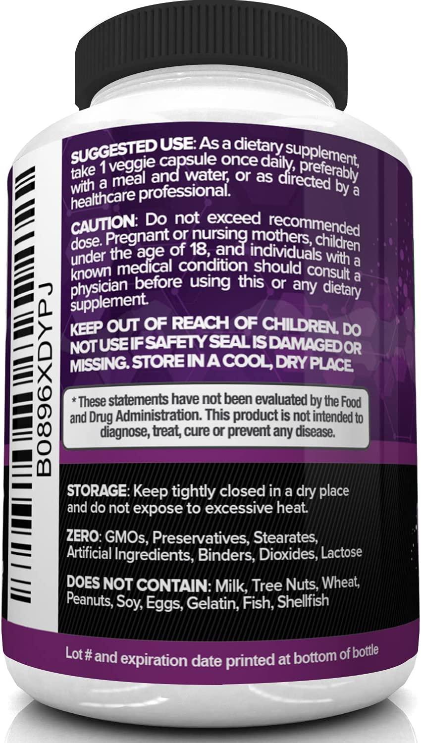 Nutrivein Premium Zinc Picolinate 100mg 120 Capsules Immunity Defense Boosts Immune System