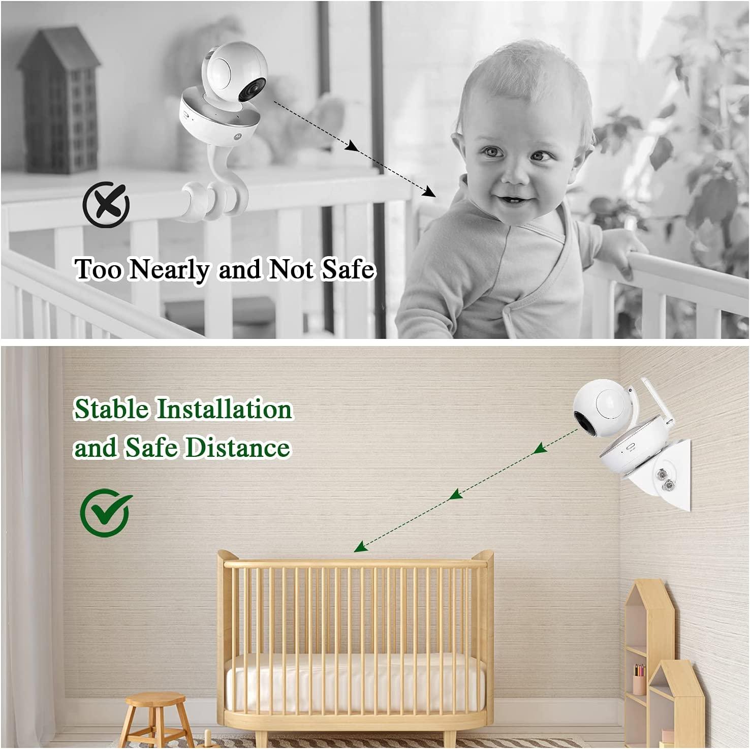 2 Pack Adjustable Angle Baby Monitor Wall Mount for Motorola