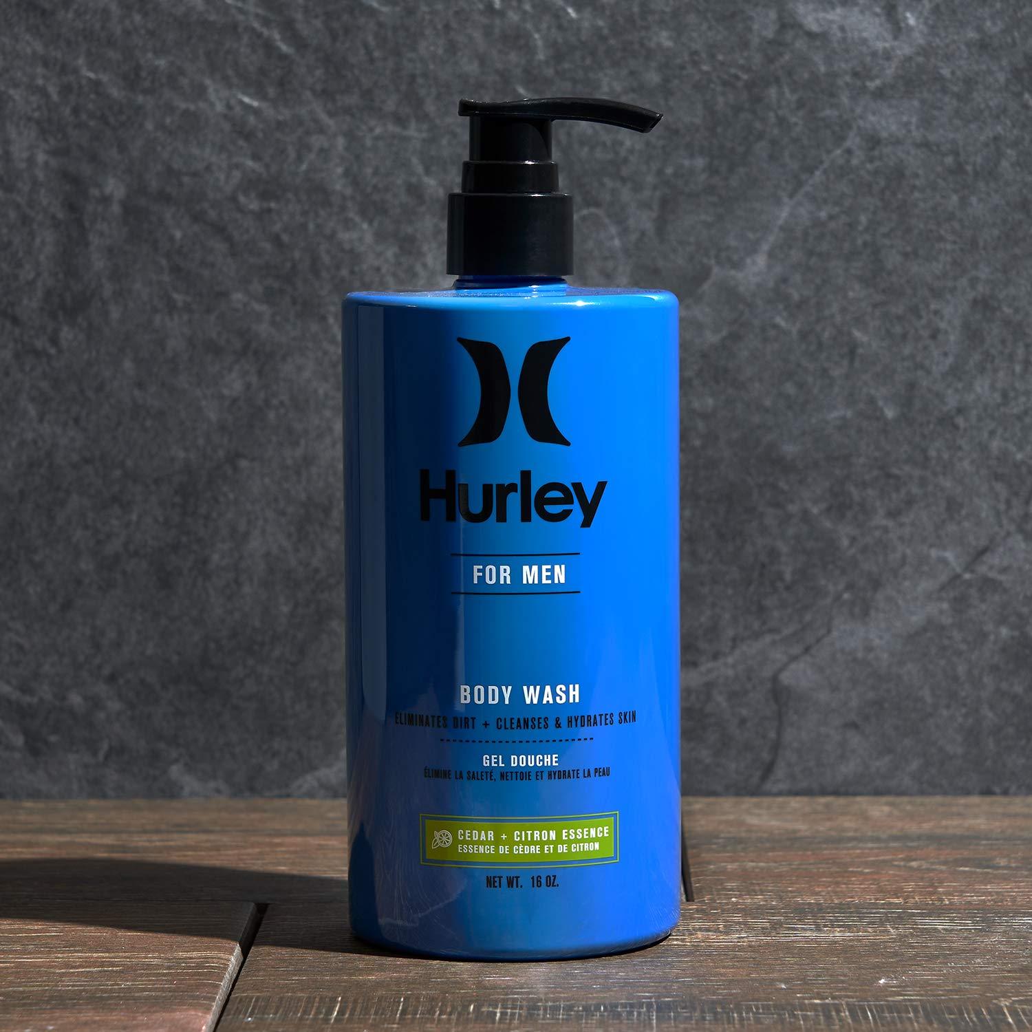 Hurley Men's Body Wash - Cleansing and Hydrating Shower Soap, Size