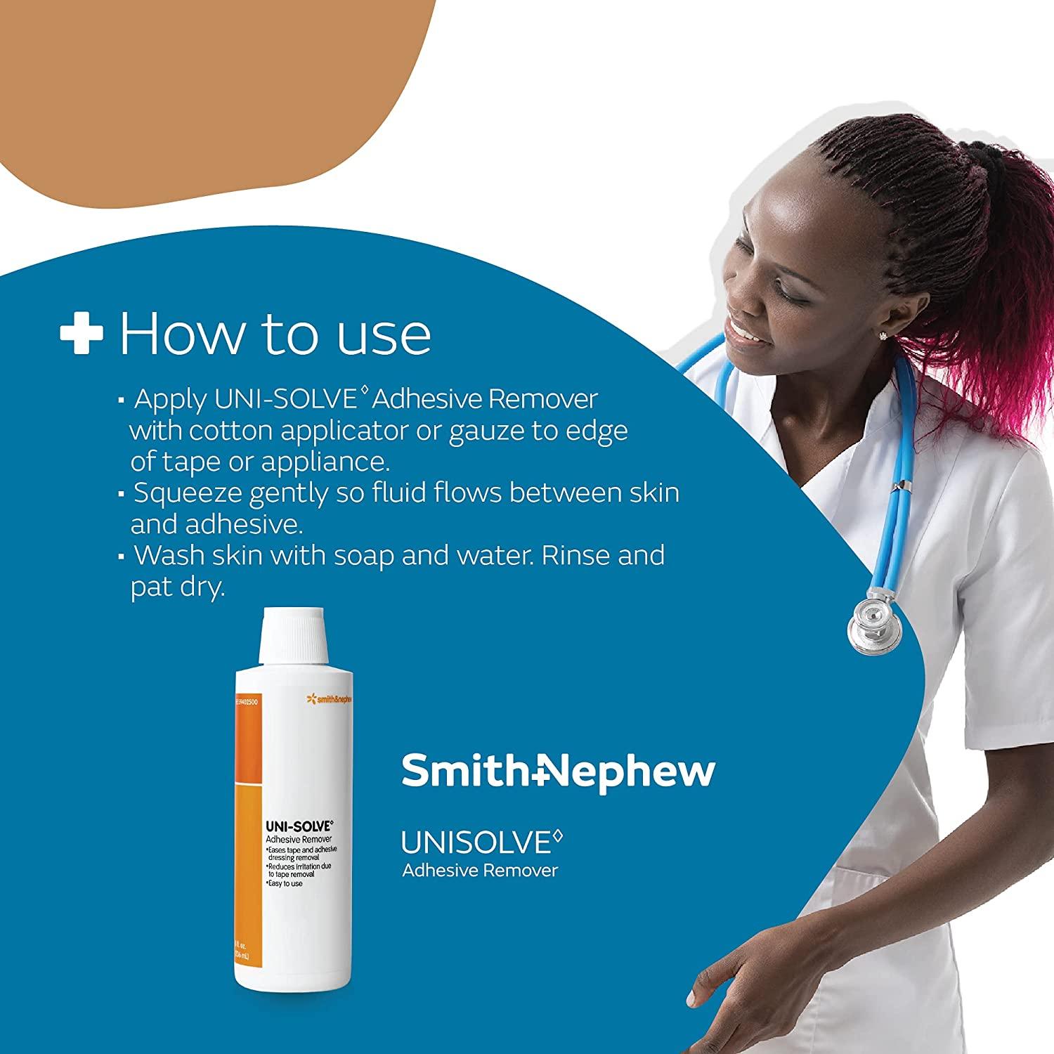 Smith & Nephew UNI-SOLVE Adhesive Remover, Medical Adhesive Remover for  Medical Tape and Adhesive Appliances