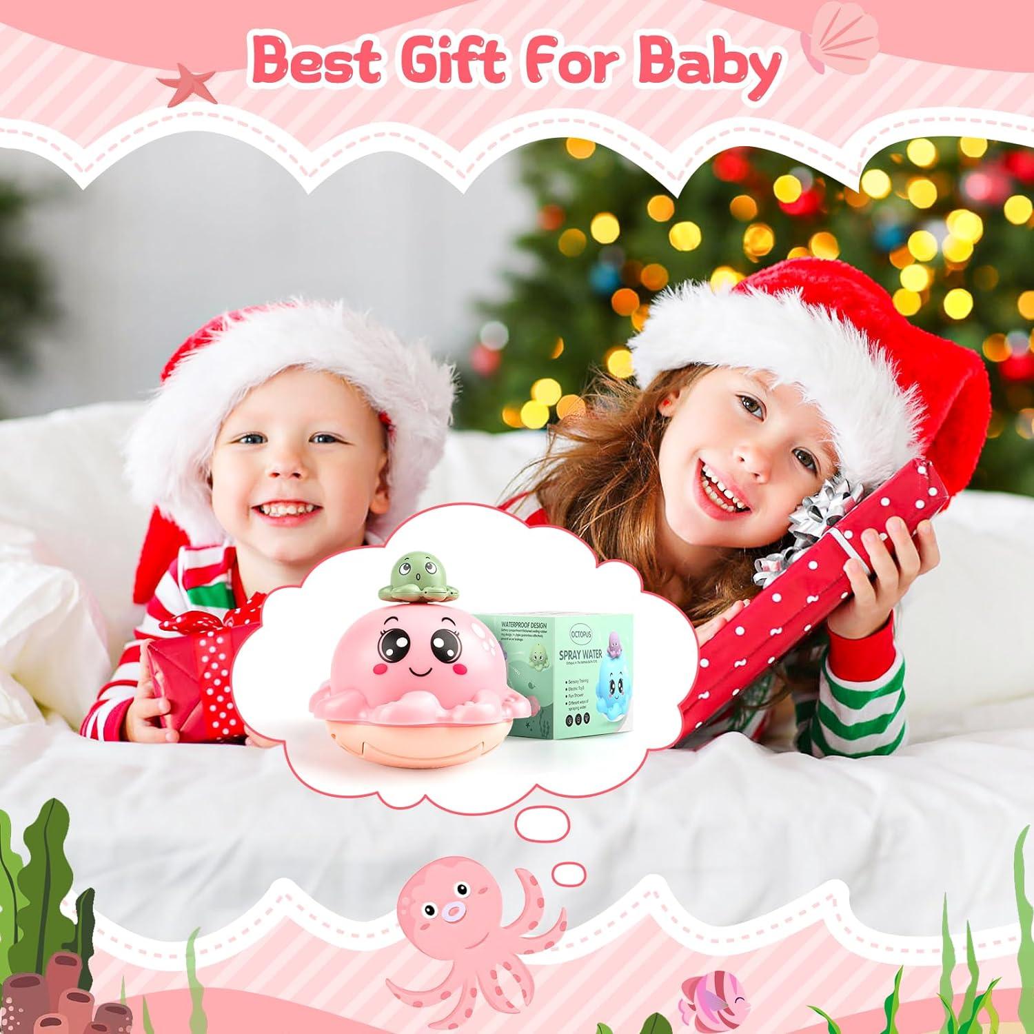 Octopus Light Up Bath Toy for Kids 3+ Years Automatic Induction