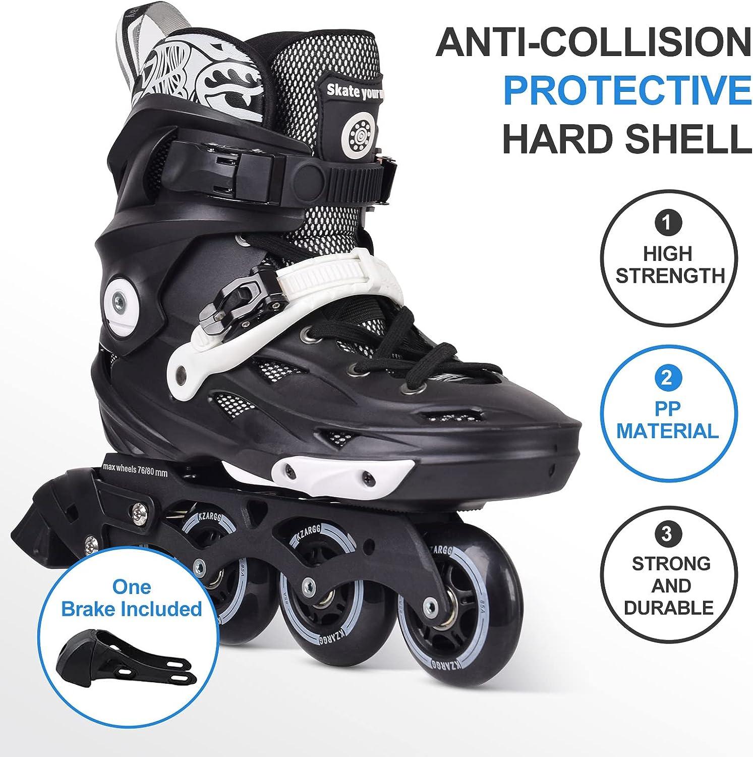 Adult Inline Skates for Street Urban- Black Men 9 /Women 9.5