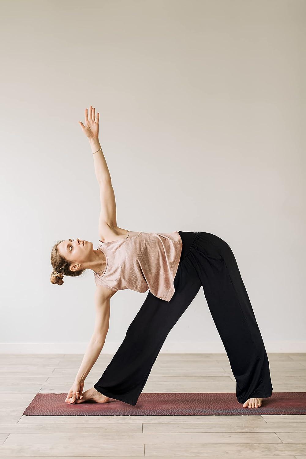 Womens Wide Leg Yoga Pants Workout Sweatpants with Pockets