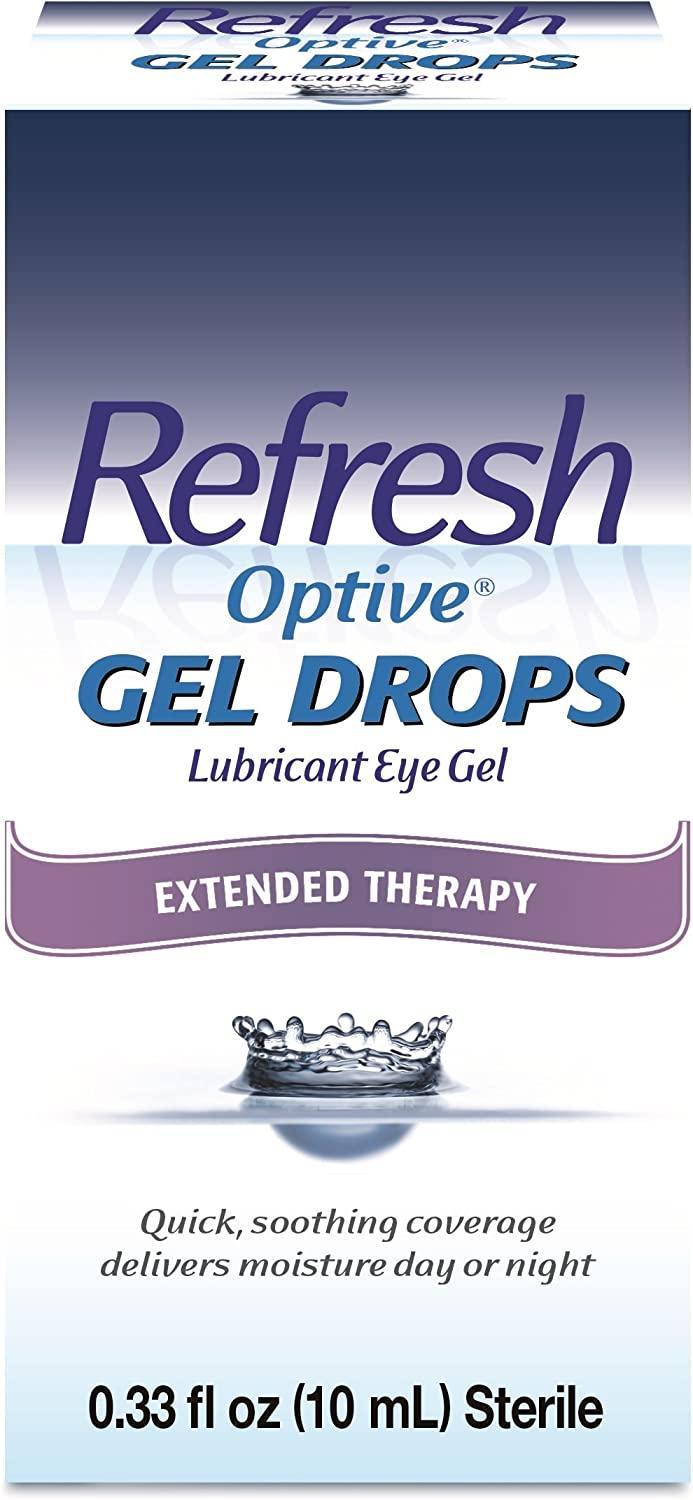 Refresh Optive Gel Drops Lubricant Eye Gel 0.33 Fl Oz - Pack of 1 | Sterile  Formula | Buy Now with Express International Delivery | GoSupps.com
