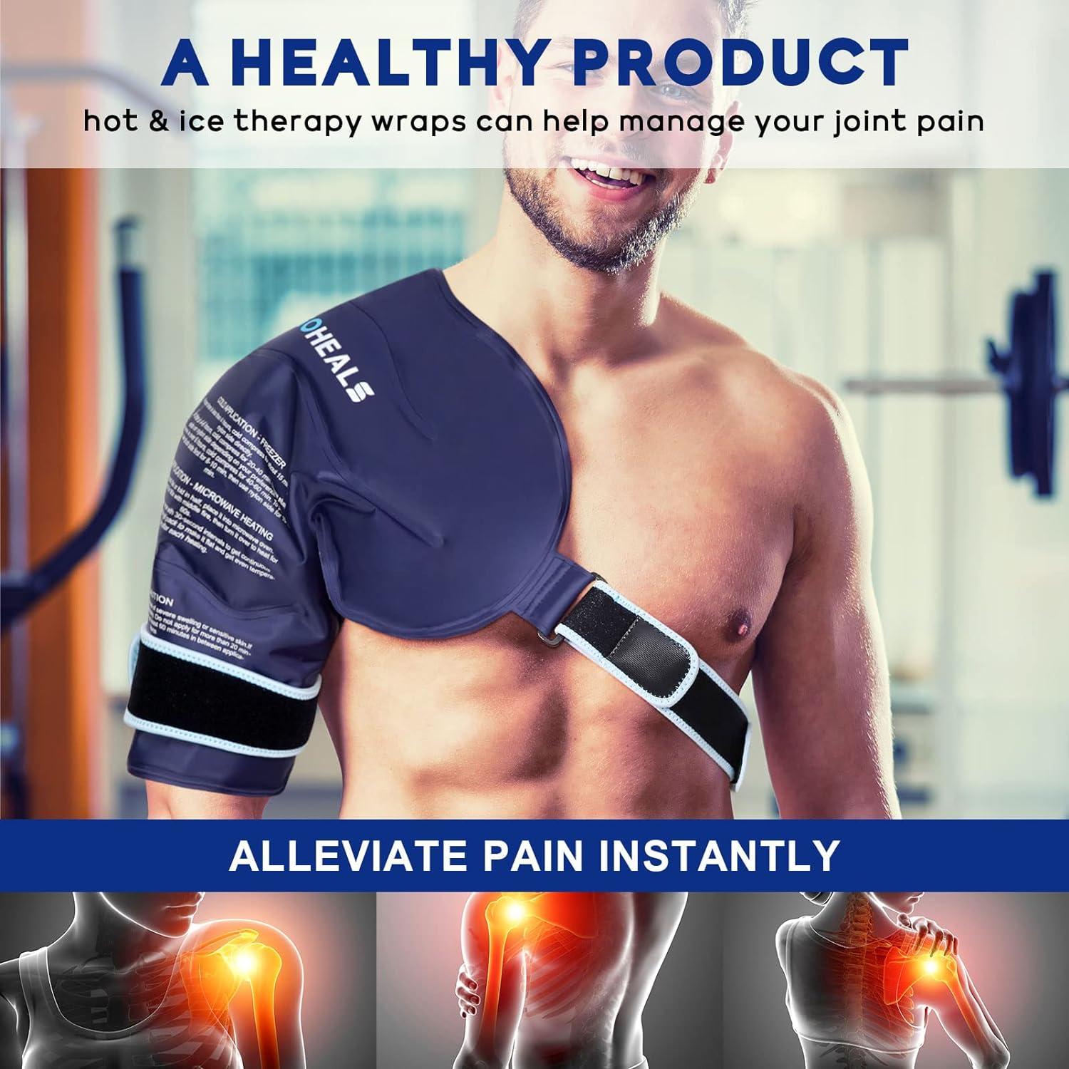 Reusable Hot And Cold Gel Ice Pack For Shoulder, Rotator