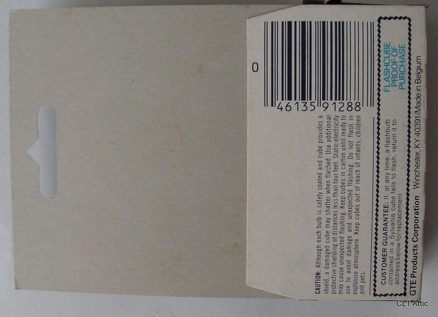 Sylvania Blue Dot FlashCubes, Flash Cubes (3 cubes,12 Total Flashes)