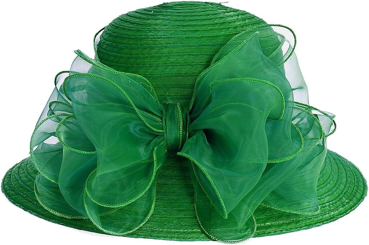 VECRY Lady Derby Church Cloche Hat - Green Bowler Wedding Bucket Hat | Buy  Now with Express International Delivery | GoSupps.com