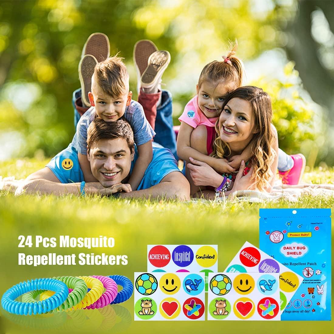 40 Pack Mosquito Repellent Bracelets, Individually Wrapped DEETFree