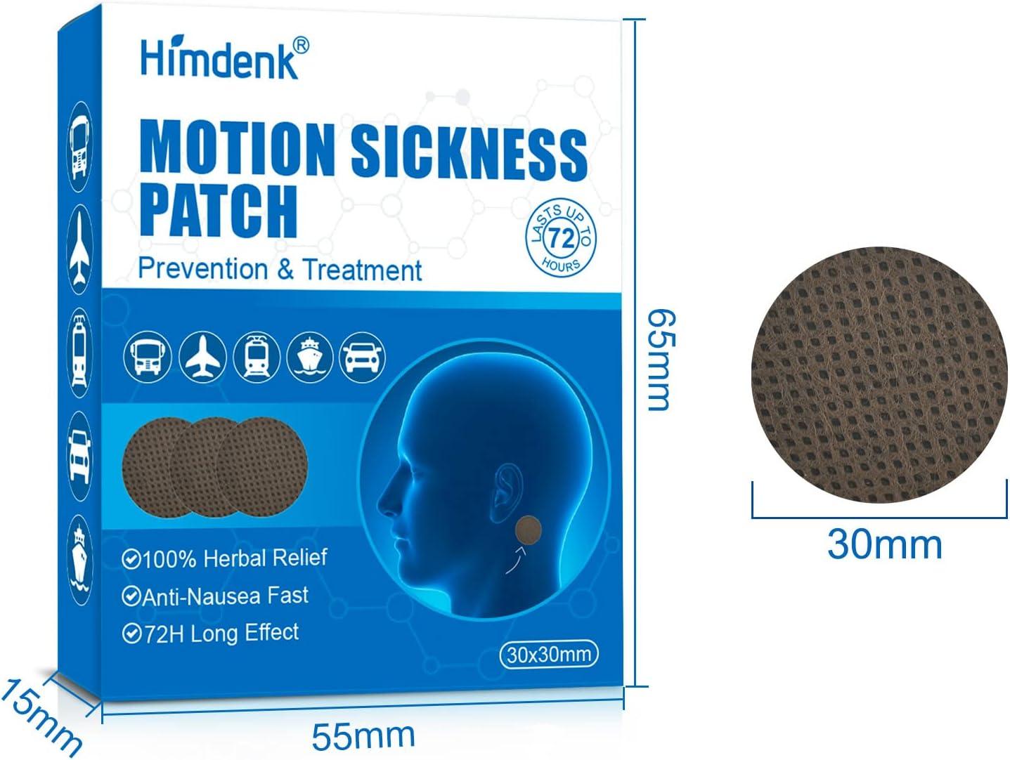 Himdenk Motion Sickness Patches Sea Sickness Patch for Cruise Natural