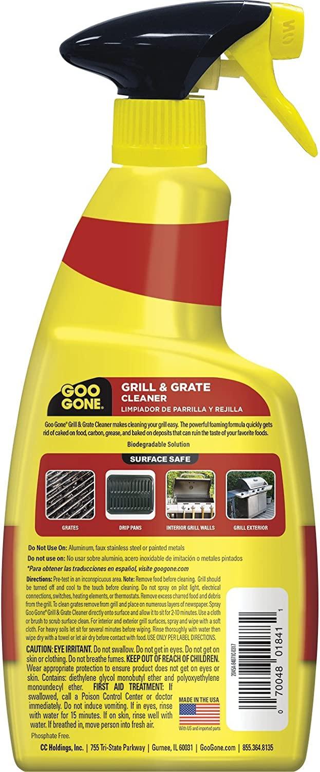 Goo Gone Grill and Grate Cleaner - 24 Ounce - Cleans Cooking