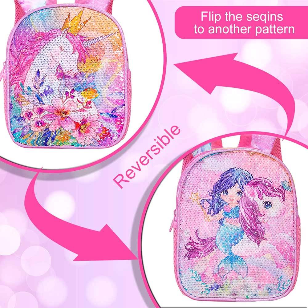 Toddler Backpack with Leash, Unicorn Safety Harness Leashes, Mini