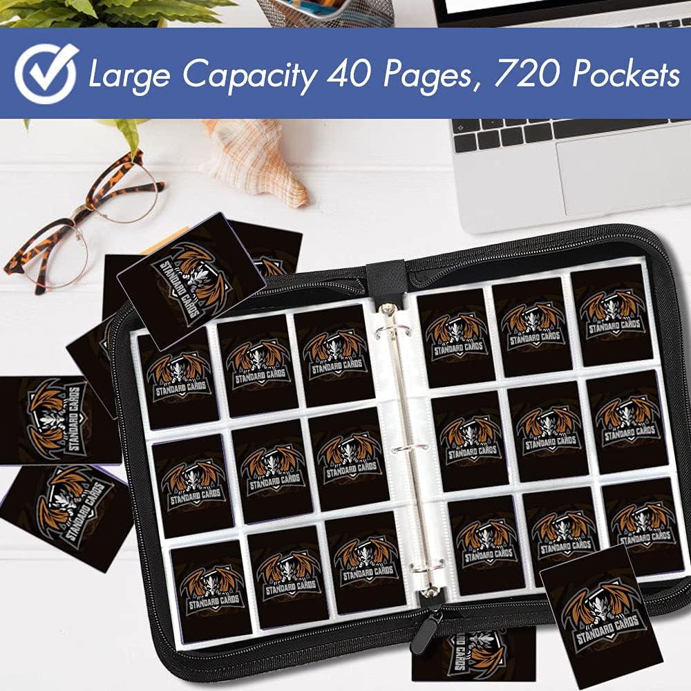 baseball card notebook sleeves Blue Summit Supplies Plastic Trading Card Sleeves, Clear, 100 Pack main image 1
