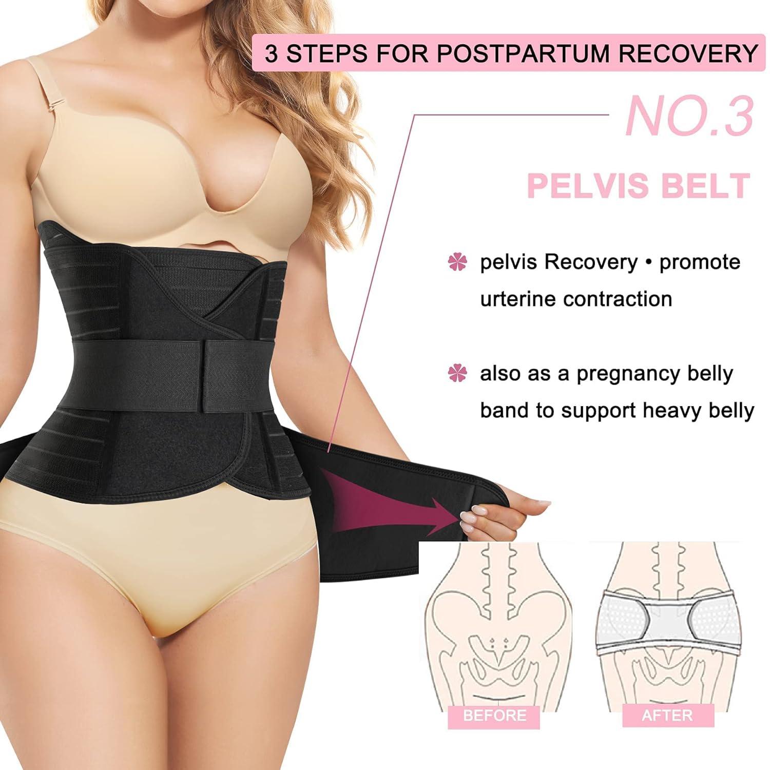 Postpartum Girdle C-Section Recovery Belt Back Support Belly Wrap Belly Band  Shapewear Pink : : Clothing, Shoes & Accessories