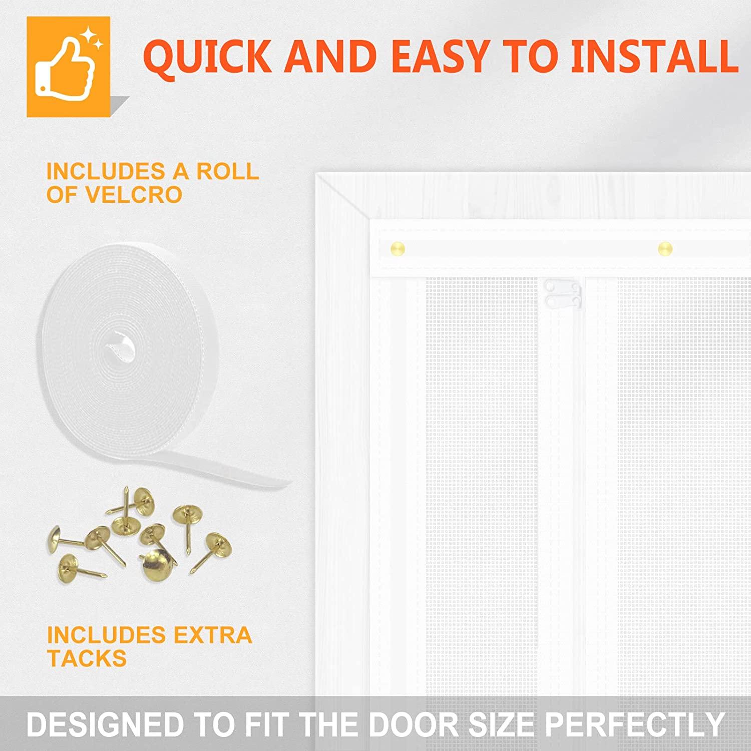 IGXX Cat Screen Door With Double-Sided Zip, Pet Mesh Screen Fits - View #11