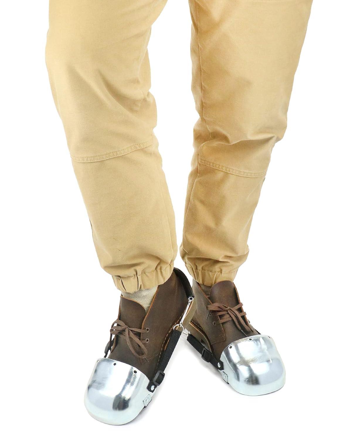 QWORK Steel Toe Metatarsal Guards - Adjustable Foot