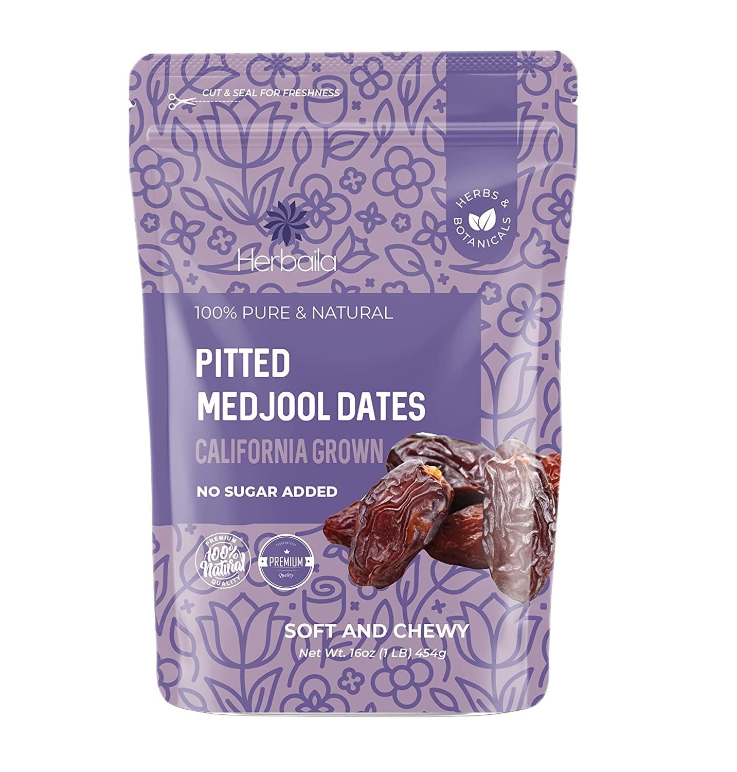 Dates Medjool Pitted Dates, 1 lb. Large Medjool Dates Pitted, Extra