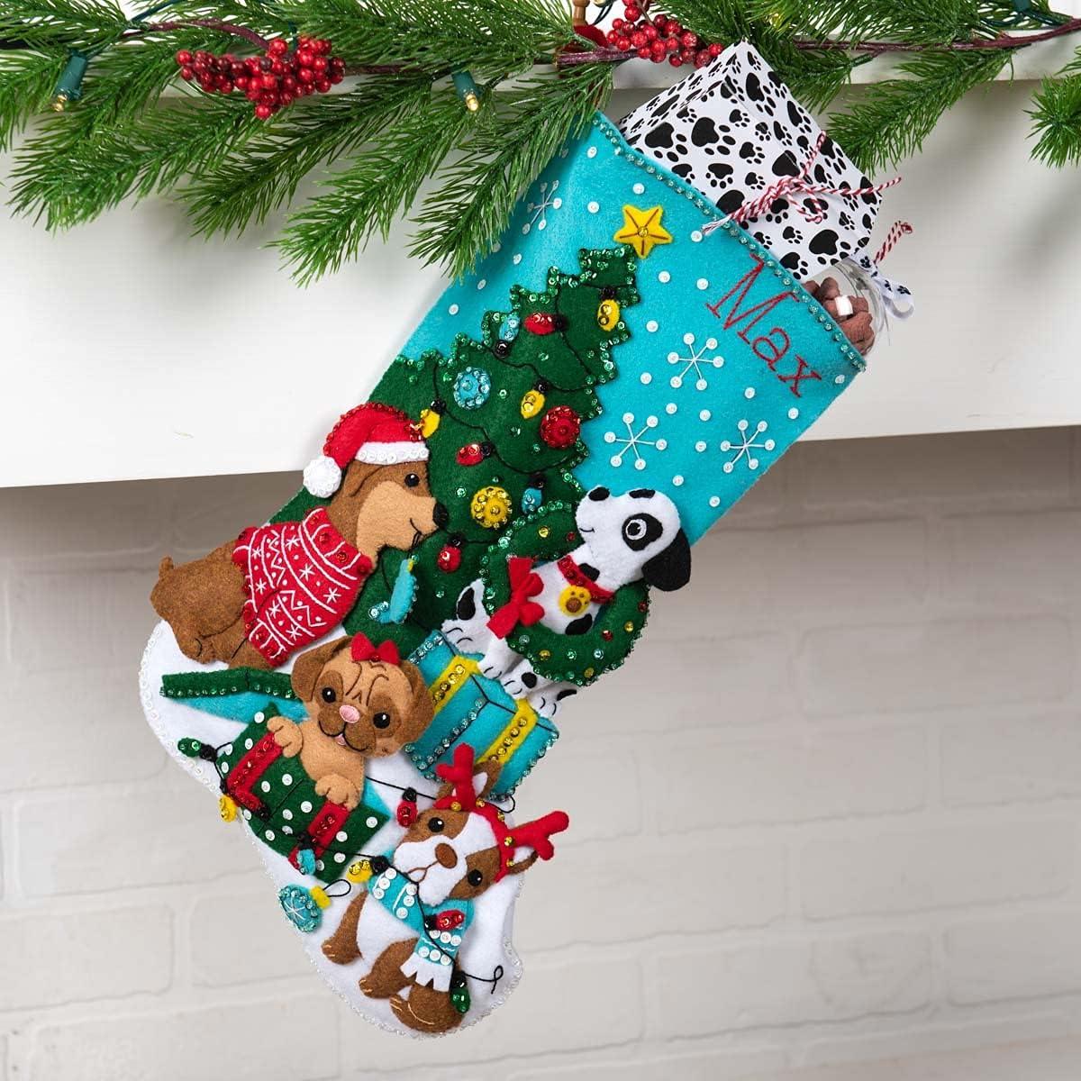 Bucilla Felt Applique Christmas Stocking Kit: Holiday Decorating