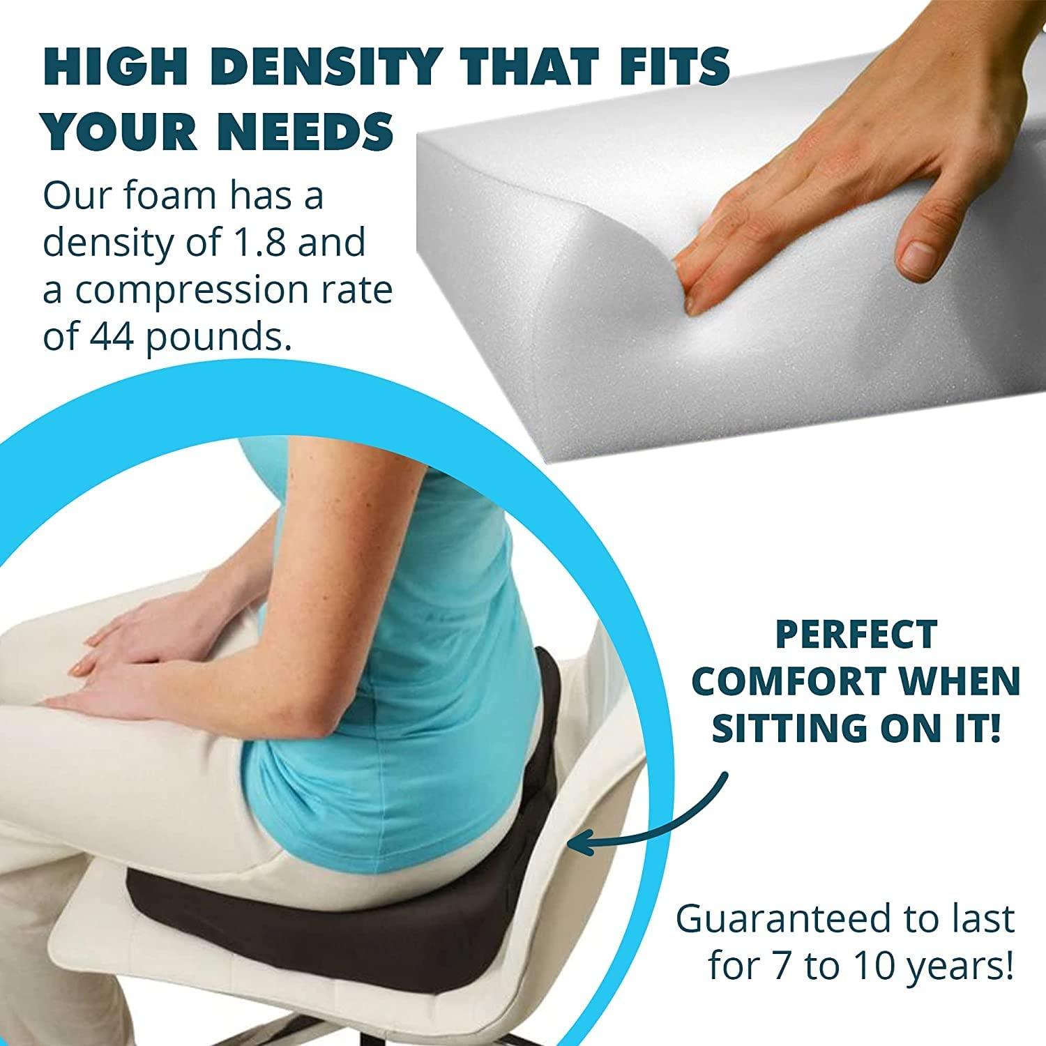 FOAMMA 0.5" x 24" x 72" Medium Density Upholstery Foam Cushion,Seat