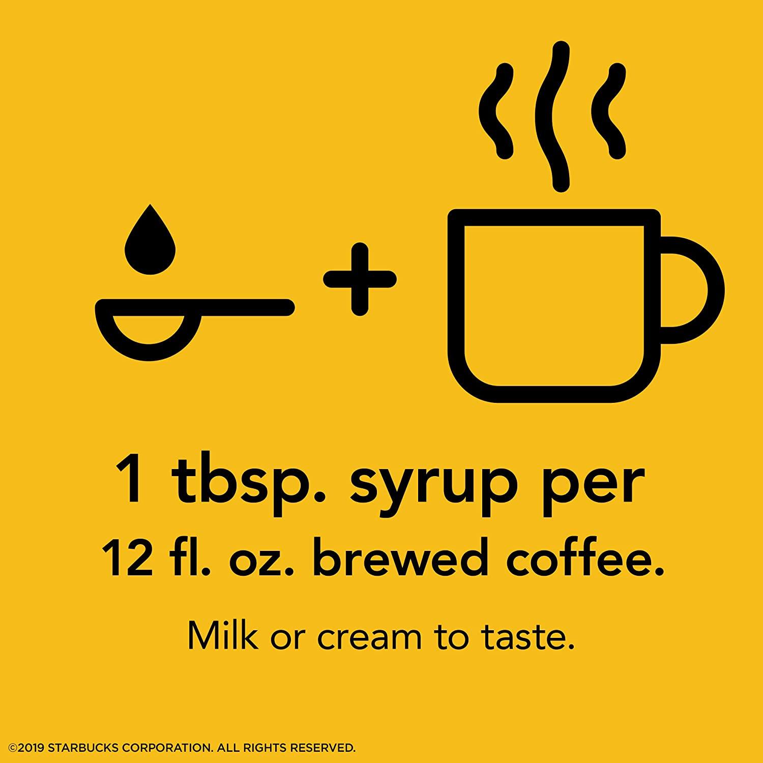 Starbucks Sugar Free Vanilla Coffee Syrup Pack of 4